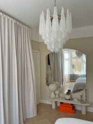 Murano Glass Chandelier 'Drop'. Small size - adjustable height.