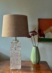 Stilarmatur Table Lamps in Clear Glass. 1960s.