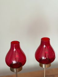 Set of two Gunnar Ander Brass Candlesticks for Tea Lights.