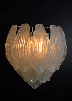 Pair of Murano Wall Sconces 'TULIP'.