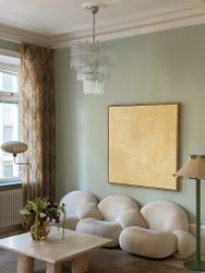 Murano Chandelier • TUBULAR in DIAMOND form • clear glass.