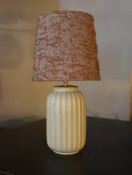 Upsala-Ekeby Art Deco Stoneware Table Lamp. 1940s.