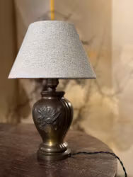 NEW IN! Art Deco Bronze Table Lamp by Stjärnmetall, 1930's.