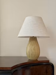 Greta Runeborg Earthenware Table Lamp for Upsala-Ekeby. 1940s.