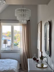 Murano Chandelier •CYLINDER [maxi] • clear glass