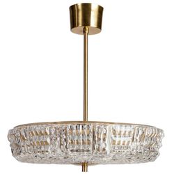 Orrefors 'TRITON' Crystal Light Pendant by Carl Fagerlund