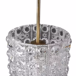 Orrefors Textured Crystal Pendant Light