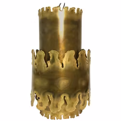 Brutalist Brass Pendant Light by Holm Sorensen
