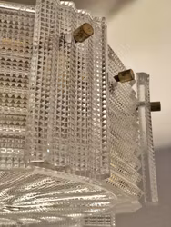 Orrefors Flush Mount Glass Panels by Carl Fagerlund