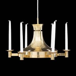 Swedish Mid-Century Brass Pendant by Fagerhult