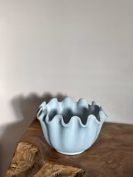 Wilhelm Kåge Stoneware Bowl, 'Våga' by Gustavsberg. 50's.