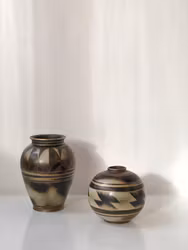 Gunnar Nylund set 'Flambé' Stoneware for Rörstrand