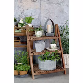 Blommig fyrkantig kruka Vintage