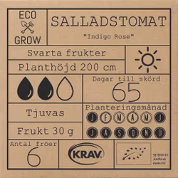 Salladstomat - Indigo Rose, EKO