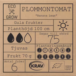 Plommontomat - Banana Legs, EKO