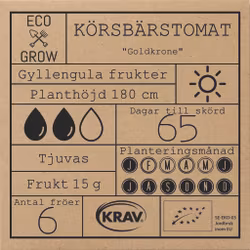Körsbärstomat - Goldkrone, EKO