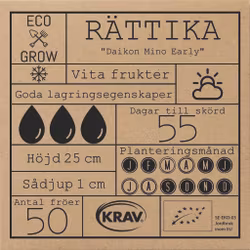 Rättika - Daikon Mino Early, EKO
