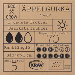Äppelgurka - Lemon, EKO