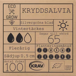 Kryddsalvia, EKO
