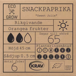 Snackpaprika - Sweet Julie, EKO