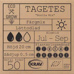 Tagetes - Bonita Mix, EKO