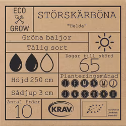 Störskärböna - Helda, EKO