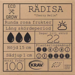 Rädisa - Cherry Belle, EKO