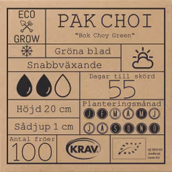 Pak Choi - Bok Choy Green, EKO
