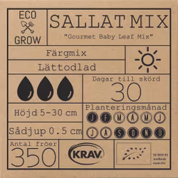 Sallat Mix - Gourmet Baby Leaf Mix, EKO