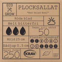 Plocksallat - Red Salad Bowl, EKO