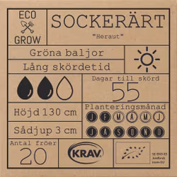 Sockerärt - Heraut, EKO