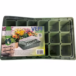 VEFI Minidrivhus olivgrönt 36x22