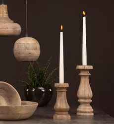 Ljusstake Kronljus Antik Trä