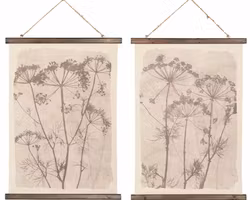 Väggbonad Tyg Fröstänglar Mix