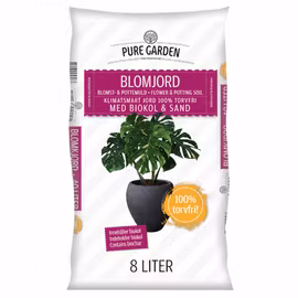 Torvfri Blomjord Pure Garden 8L