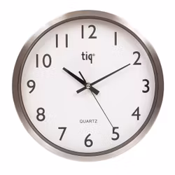 Tiq väggklocka med ram i aluminium, 30 cm - F6664A
