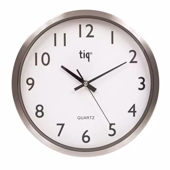 Tiq väggklocka med ram i aluminium, 30 cm - F6664A
