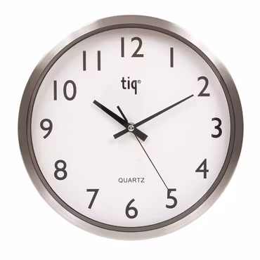 Tiq väggklocka med ram i aluminium, 30 cm - F6664A