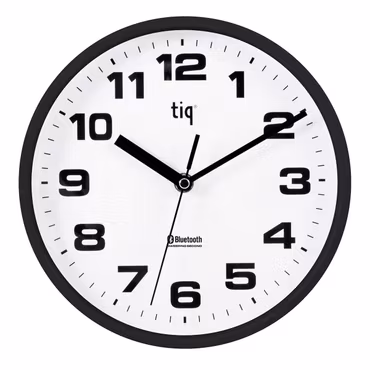 Tiq Väggklocka med ram i plast, Bluetooth, 23 cm - F661501BT