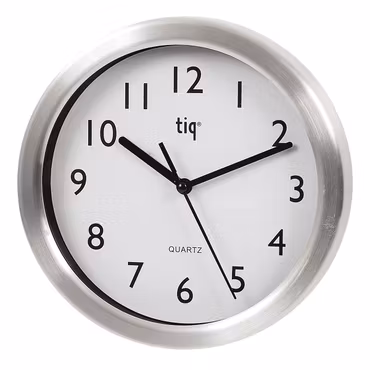 Tiq Väggklocka med ram i aluminium, 20 cm - F317