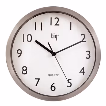 Tiq Väggklocka med ram i aluminium, 25 cm - F307