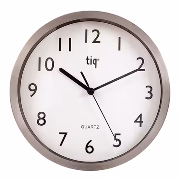 Tiq Väggklocka med ram i aluminium, 25 cm - F307
