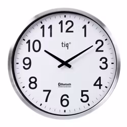 Tiq Väggklocka med ram i aluminium, Bluetooth, 50cm - EL500BT