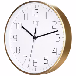 Tiq stilren design väggklocka med ram i guld, 25 cm - YH9746G
