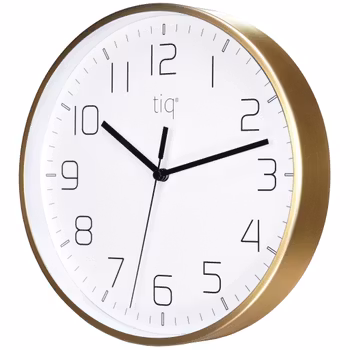Tiq stilren design väggklocka med ram i guld, 25 cm - YH9746G