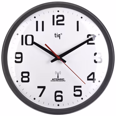 Tiq Väggklocka helt i plast, Radiokontrollerad, 34,8 cm - F6265R1RC