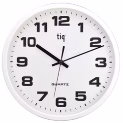 Tiq väggklocka med ram i plast, 30,5 cm - F66151R