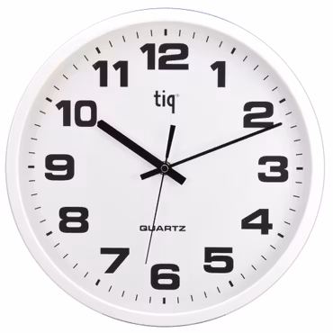 Tiq väggklocka med ram i plast, 30,5 cm - F66151R
