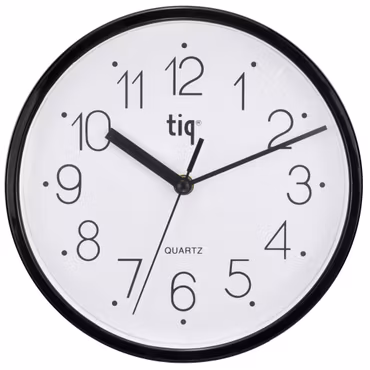 Tiq väggklocka med ram i plast, 22,5 cm - W99151