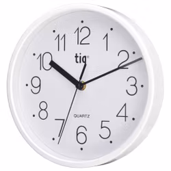 Tiq väggklocka med ram i plast, 22,5 cm - W99157